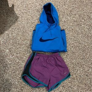 Nike Sweatshirt and Shorts